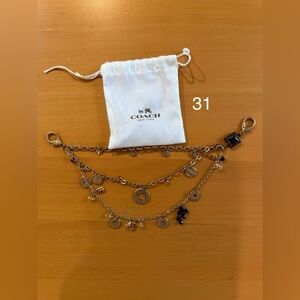 Coach Gold Swagger Chain with Charms. (31)